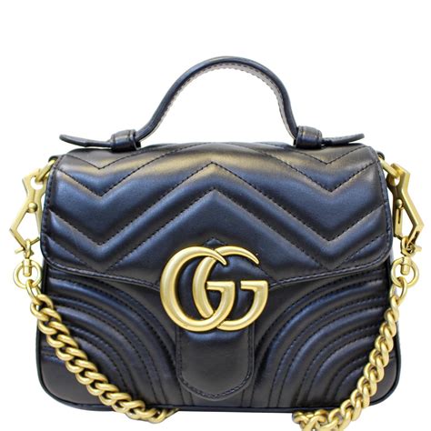 gucci marmont mini handle bag.